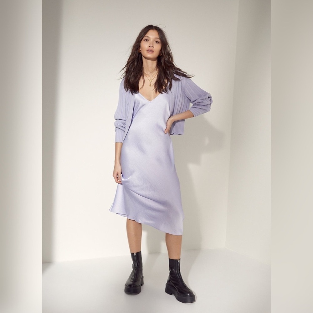 Wilfred Only Slip Dress Slinky midi slip dress